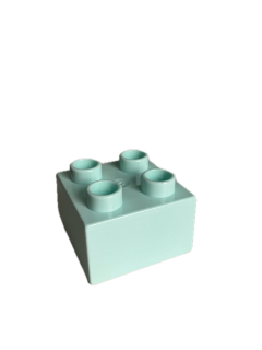 Lego Duplo kostka mintová 2x2